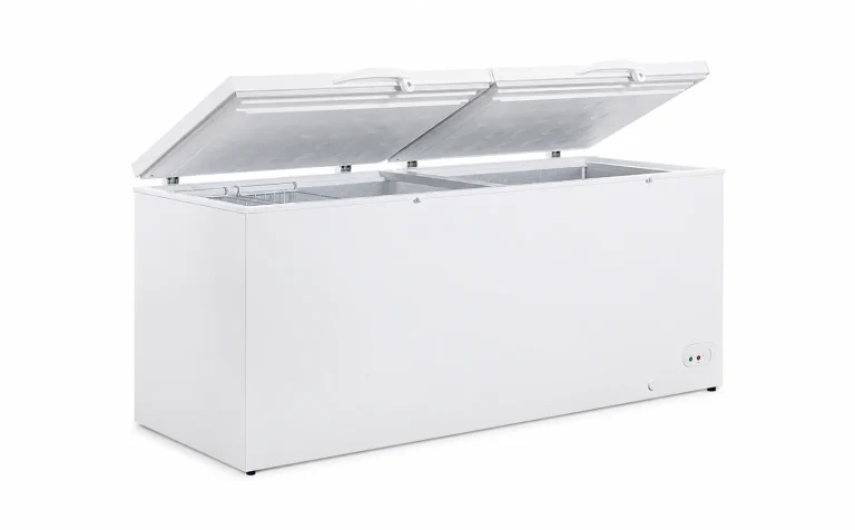 BD JUMBO Jumbo Storage Freezer, two lids open