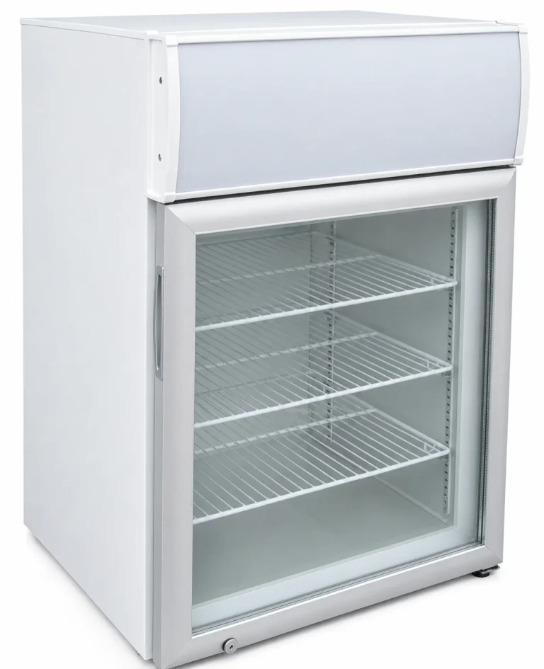 CTFMS Countertop Freezer & Ice Cream Freezer With Merchandising Sign, front view