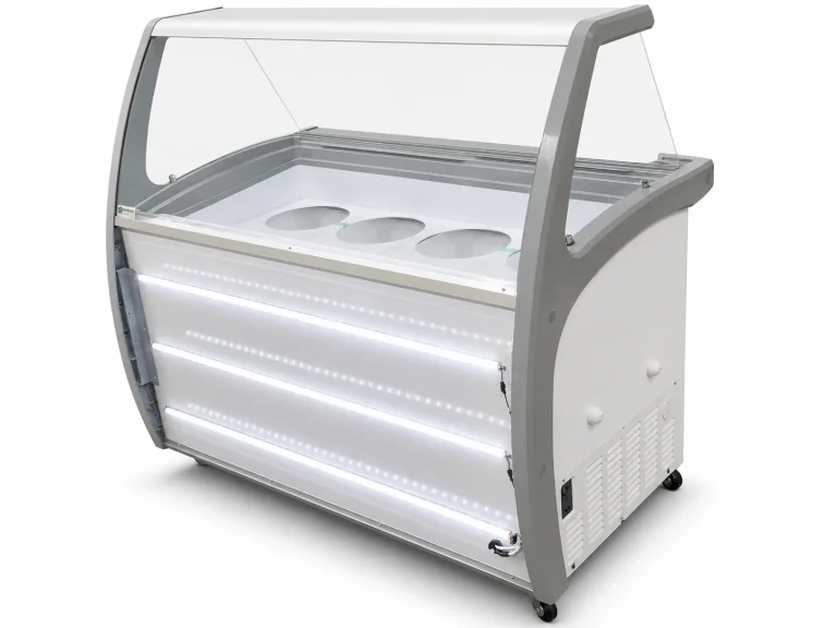 DD Deluxe Dipping Cabinet, in the showroom