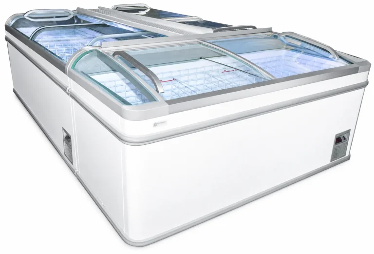 HR Supermarket Dual Temperature Display, white finish