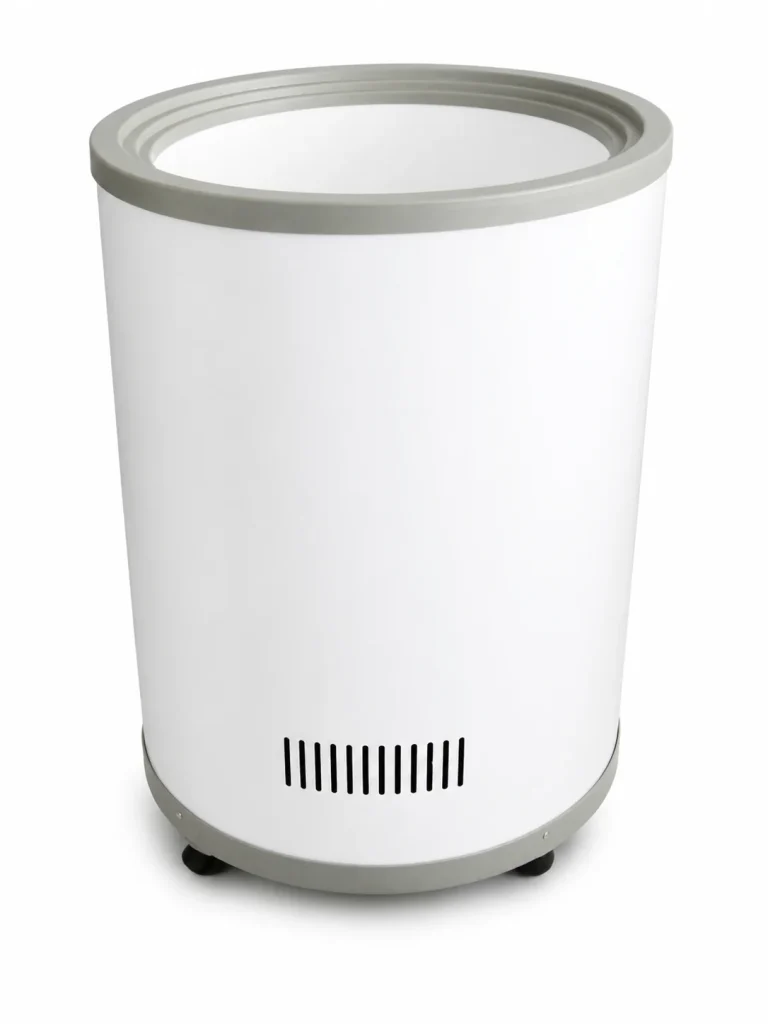 RF Barrel Freezer and Ice Cream Freezer, white barrel