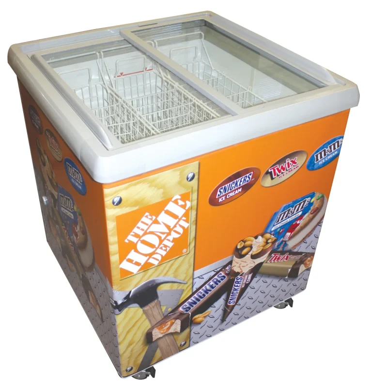 SPOT Dual Temperature Merchandiser, with The Home Depot graphics